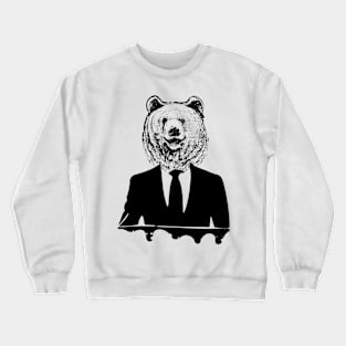 Mr. Bear Funny Bear Crewneck Sweatshirt